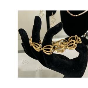 VTG Galbani Gold Tone Fancy Link Bracelet - Made in USA